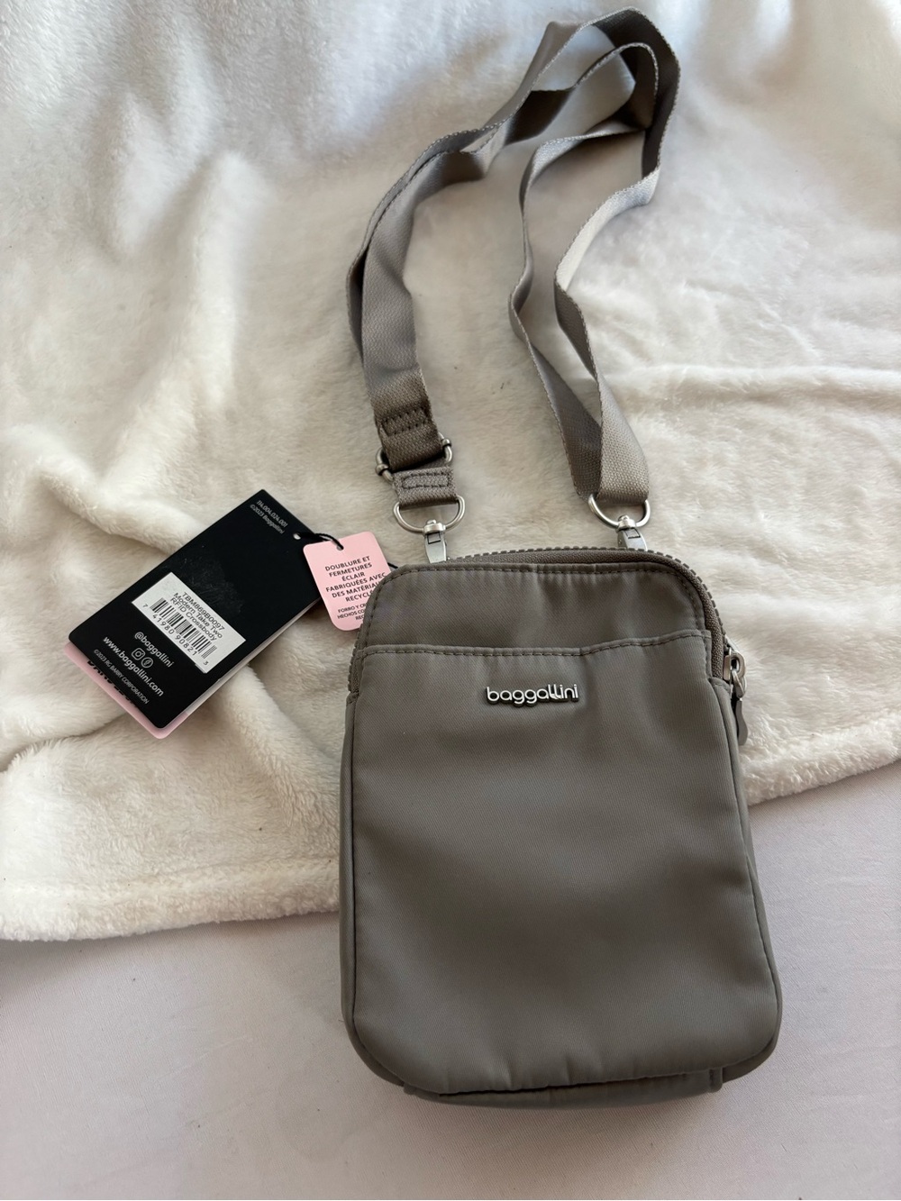 Baggallini Modern Take Two RFID Bag Women's Steel Gray Crossbody Strap JDM2763